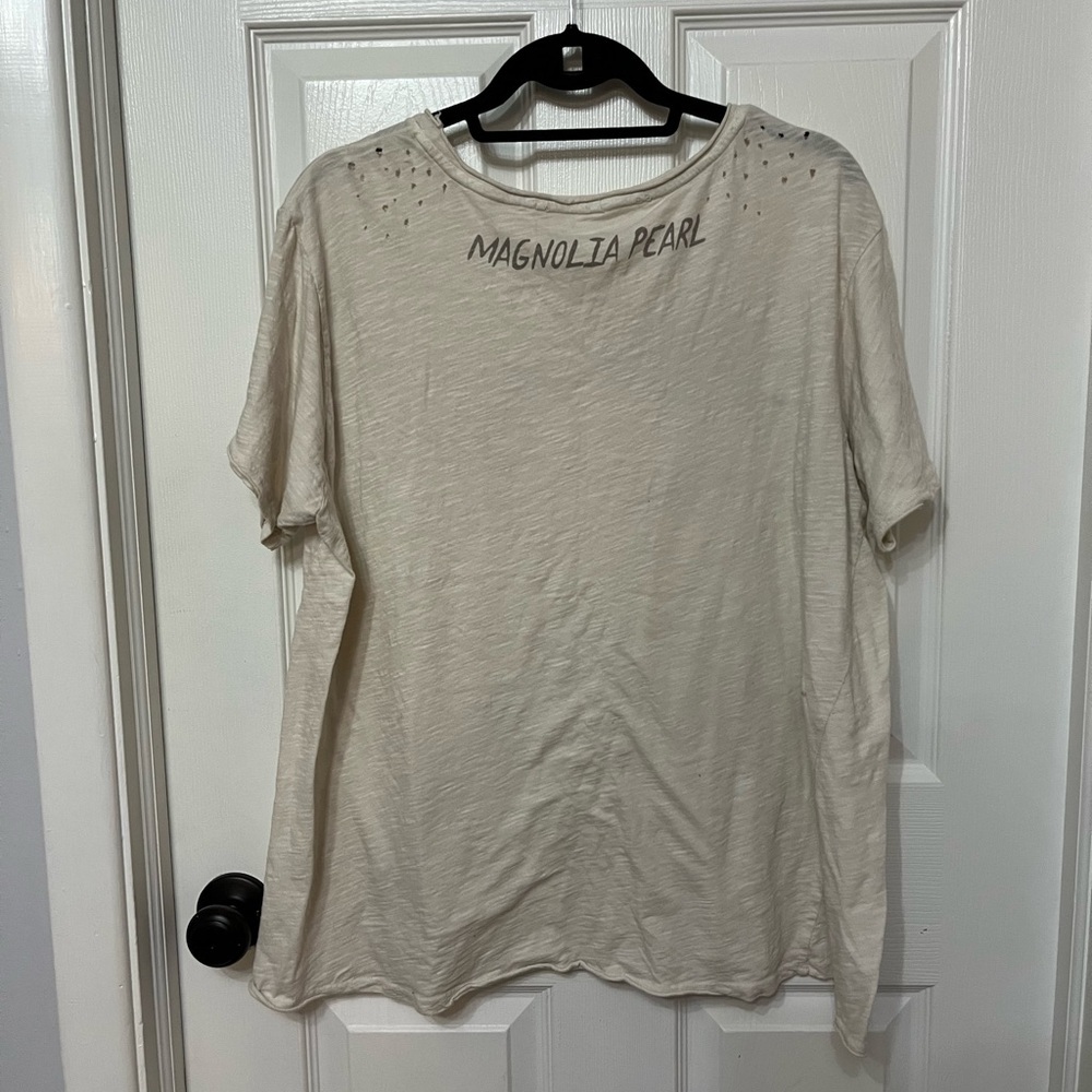 MAGNOLIA PEARL T-Shirt “Speak Only Love” Distressed Boyfriend OS - Picture 6 of 10